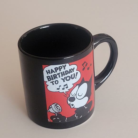 Vintage 1989 Applause Felix The Cat Happy Birthday To You Ceramic Coffee Mug.0 - Picture 1 of 8